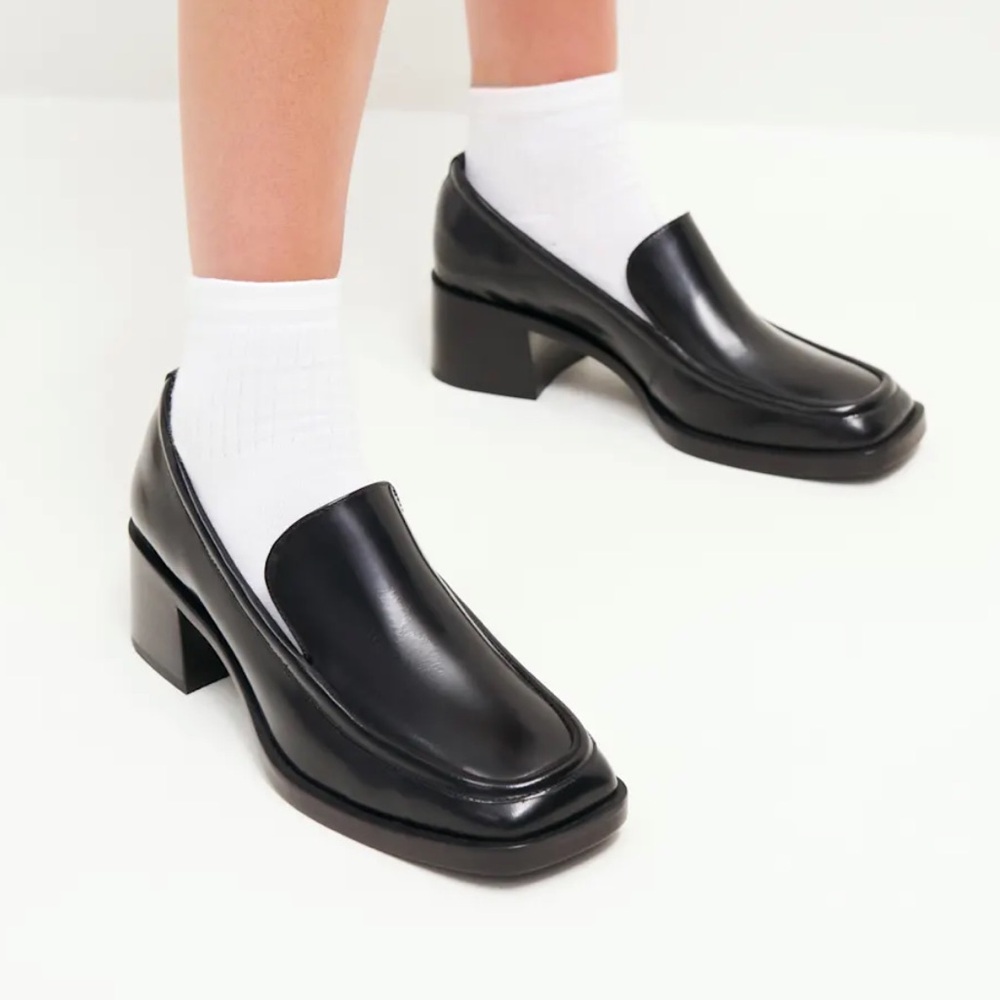 Reformation Noah Heeled Loafers 8.5 NIB - Picture 2 of 13